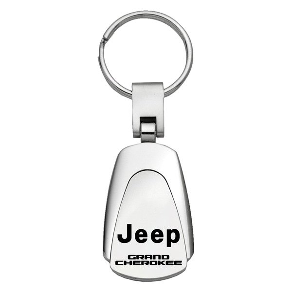 Autogold® - Grand Cherokee Chrome Teardrop Key Chain