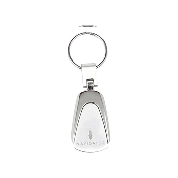 Autogold® - Navigator Satin-Chrome Teardrop Key Chain