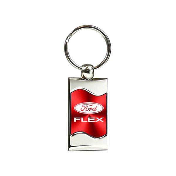 Autogold® - Flex Red Rectangular Wave Key Chain