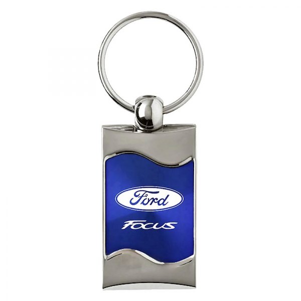 Autogold® - Focus Blue Rectangular Wave Key Chain