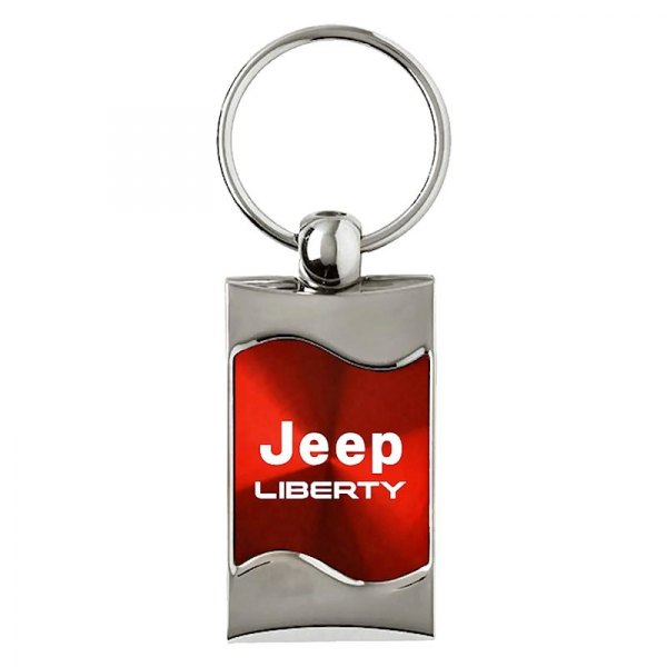 Autogold® - Liberty Red Rectangular Wave Key Chain