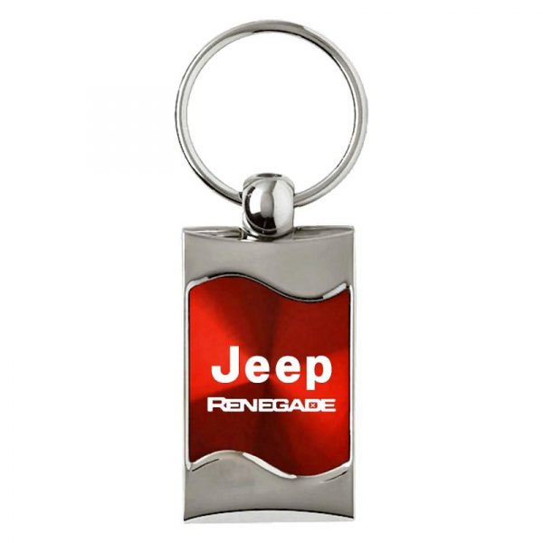 Autogold® - Renegade Red Rectangular Wave Key Chain