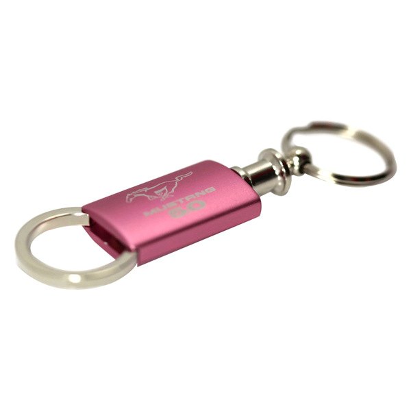 Autogold® - Mustang Burgundy Anodized Aluminum Valet Key Chain
