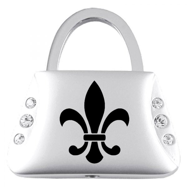 Autogold® - Fleur-De-Lis Jeweled Purse Key Chain