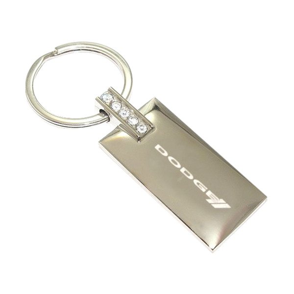 Autogold® - Dodge Jeweled Rectangular Key Chain