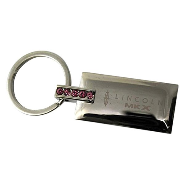 Autogold® - MKX Jeweled Pink Rectangular Key Chain