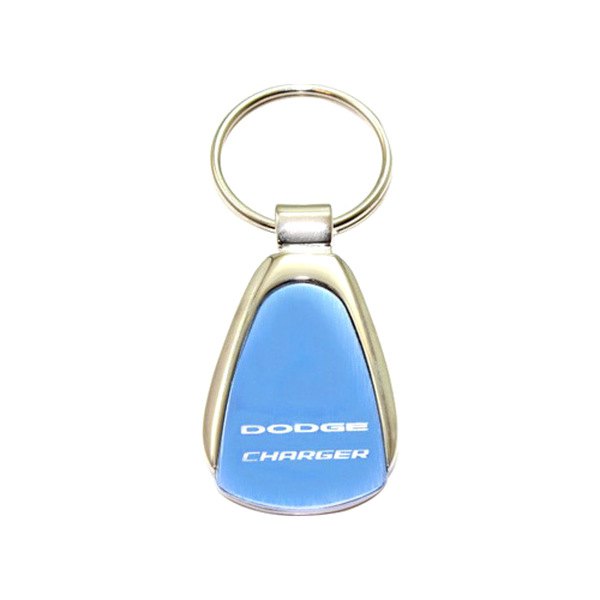 Autogold® - Charger Blue Teardrop Key Chain