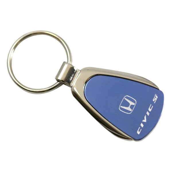 Autogold® - Civic SI Blue Teardrop Key Chain