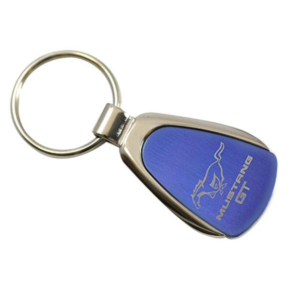 Autogold® - Mustang GT Blue Teardrop Key Chain