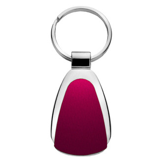 Autogold® - Blank Burgundy Teardrop Key Chain
