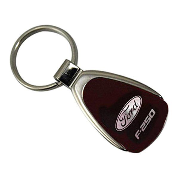 Autogold® - F-250 Burgundy Teardrop Key Chain