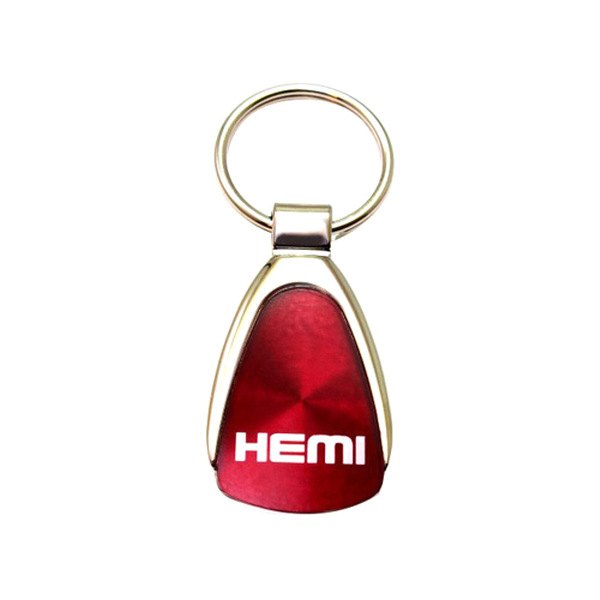 Autogold® - Hemi Name Burgundy Teardrop Key Chain