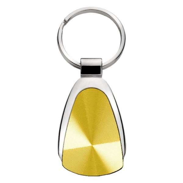 Autogold® - Gold Blank Chrome Teardrop Key Chain