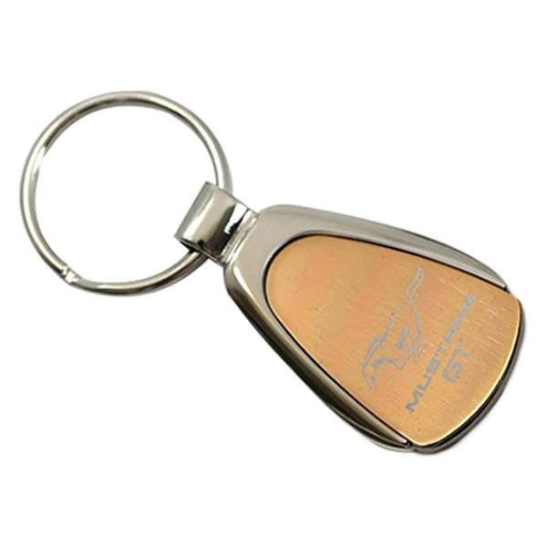 Autogold® - Mustang GT Gold Teardrop Key Chain