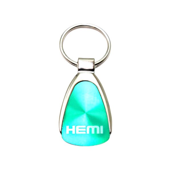 Autogold® - Hemi Name Green Teardrop Key Chain