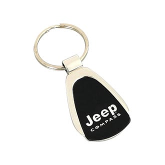 Autogold® - Compass Black Teardrop Key Chain
