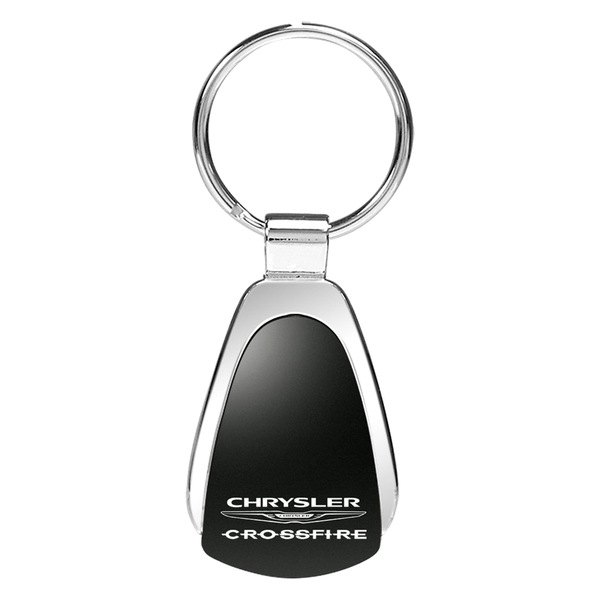 Autogold® - Crossfire Black Teardrop Key Chain