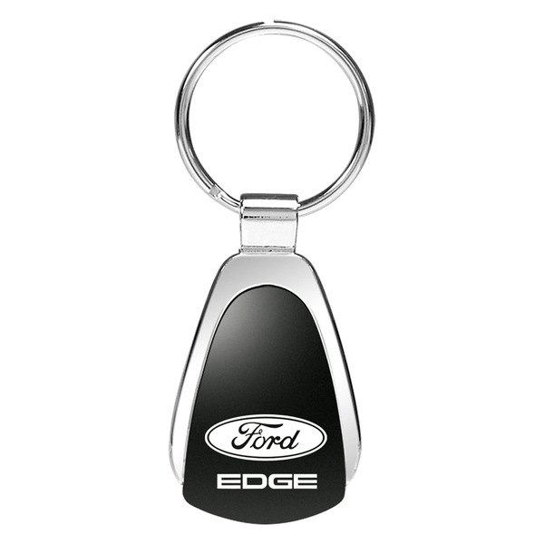 Autogold® - Edge Black Teardrop Key Chain