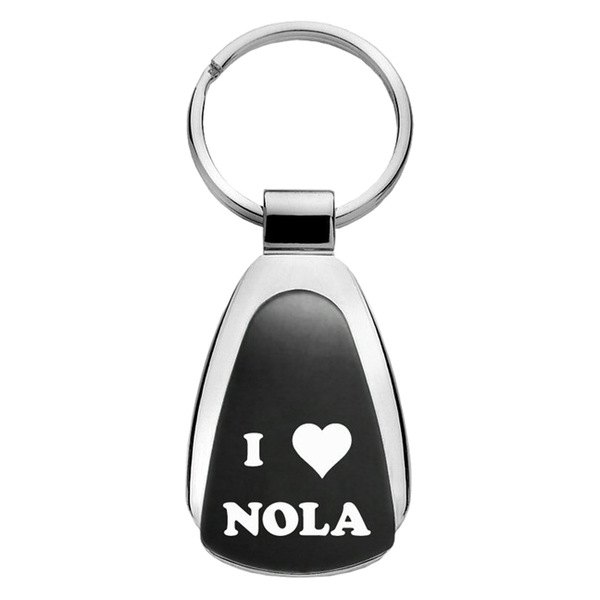 Autogold® - NOLA Black Teardrop Key Chain