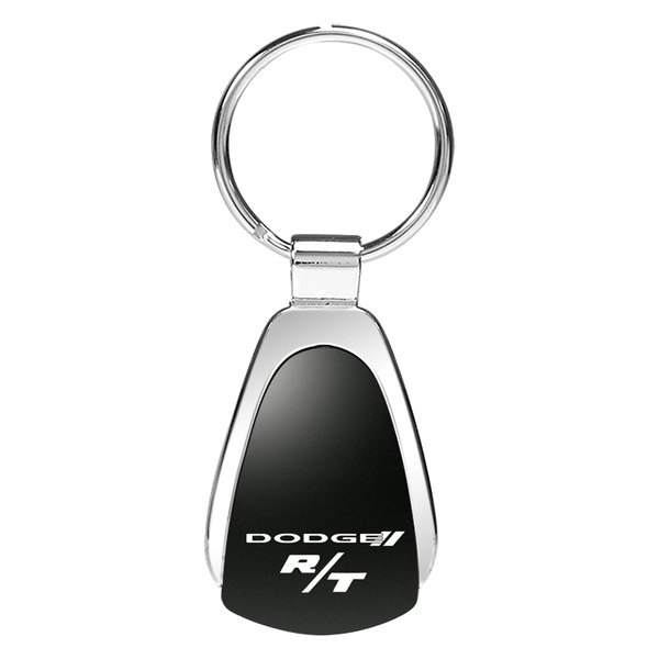 Autogold® - R/T Logo Black Teardrop Key Chain