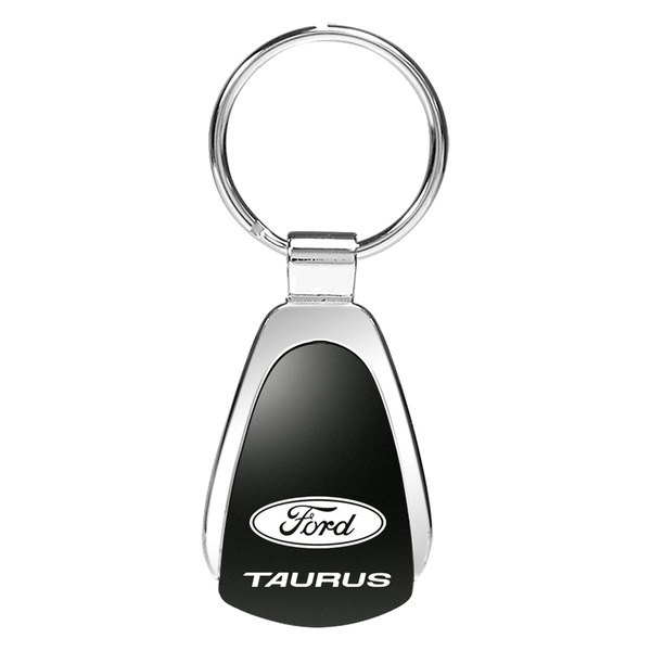 Autogold® - Taurus Black Teardrop Key Chain