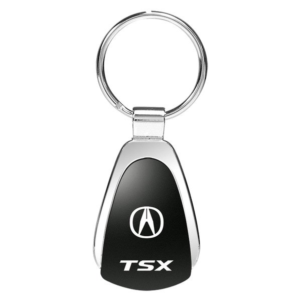 Autogold® - TSX Black Teardrop Key Chain