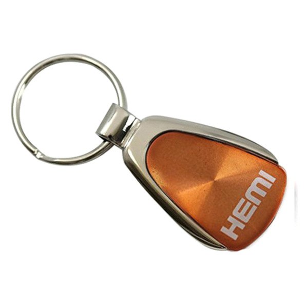 Autogold® - Hemi Name Orange Teardrop Key Chain