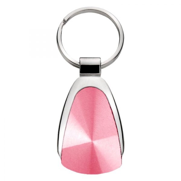 Autogold® - Pink Blank Chrome Teardrop Key Chain