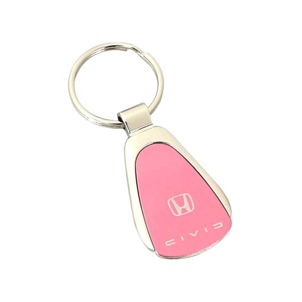 Autogold® - Civic Reversed C Pink Teardrop Key Chain