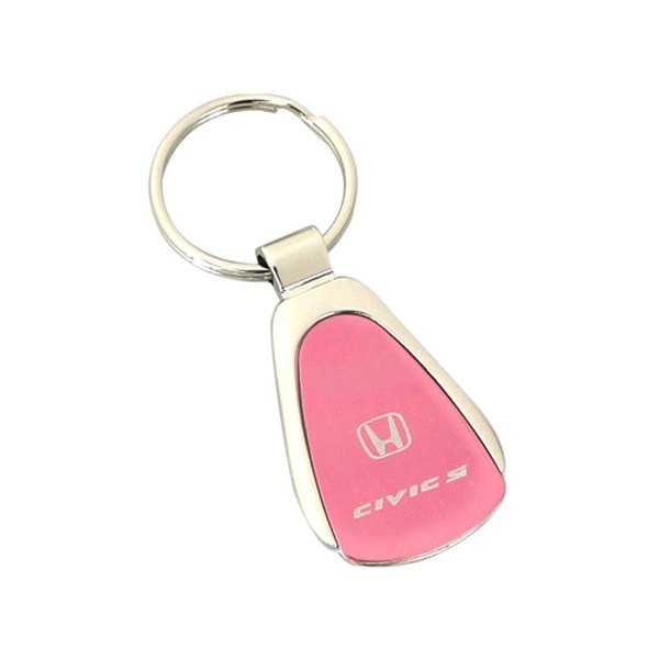 Autogold® - Civic SI Pink Teardrop Key Chain