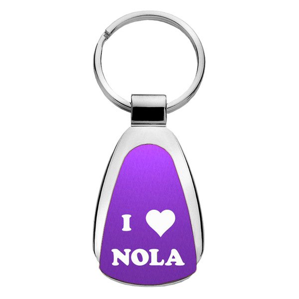 Autogold® - NOLA Purple Teardrop Key Chain