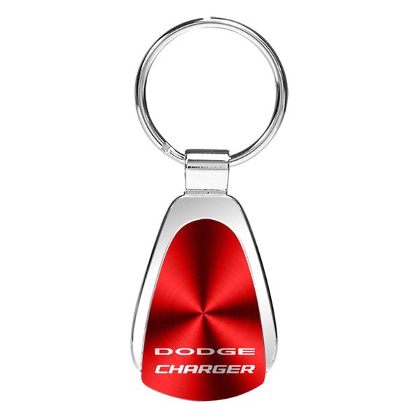Autogold® - Charger Red Teardrop Key Chain