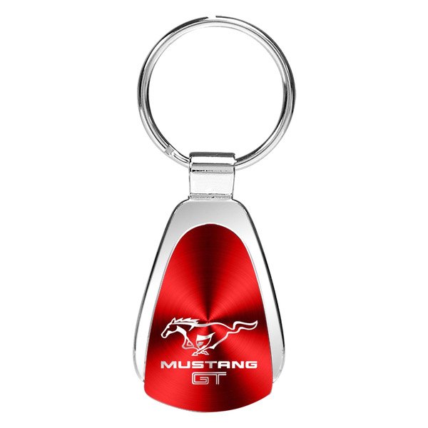 Autogold® - Mustang GT Red Teardrop Key Chain