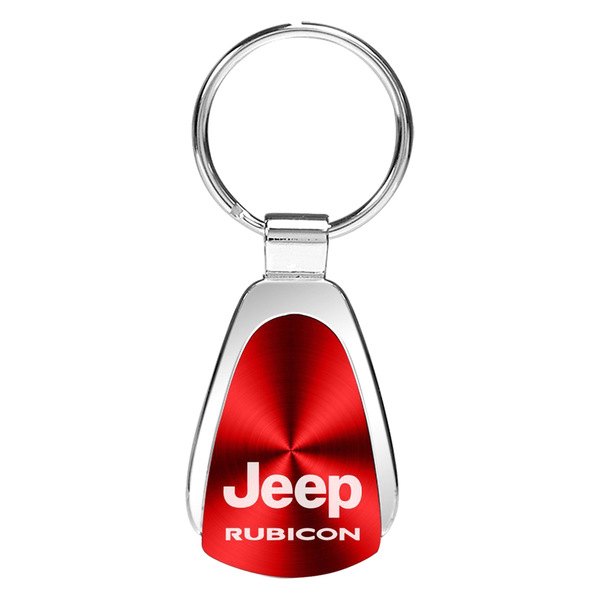 Autogold® - Rubicon Red Teardrop Key Chain