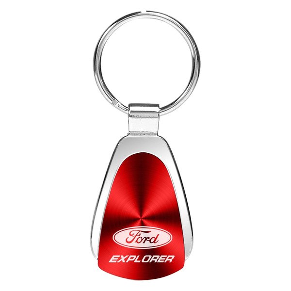 Autogold® - Explorer Red Teardrop Key Chain