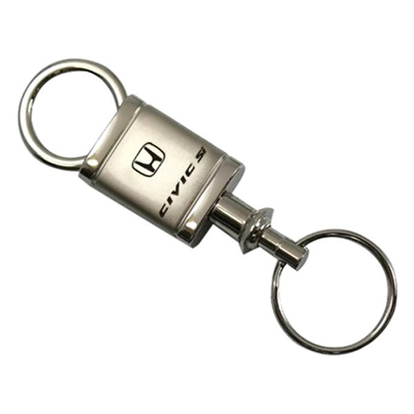 Autogold® - Civic SI Satin-Chrome Valet Key Chain