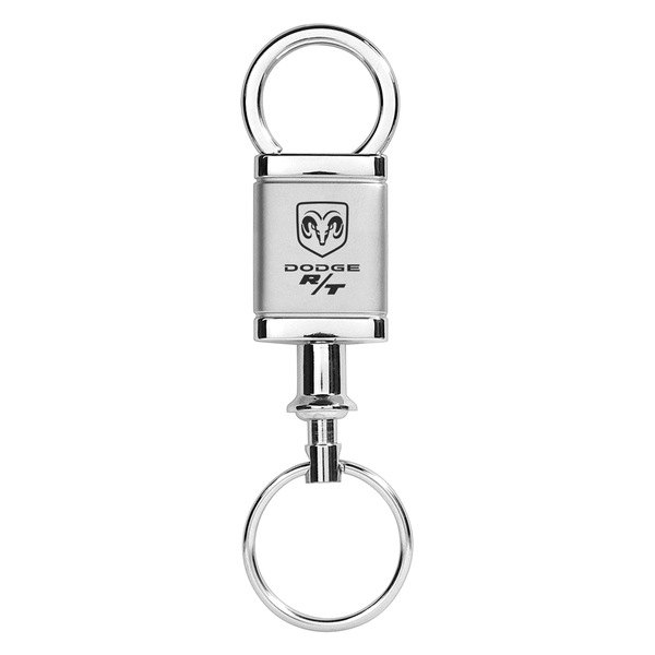 Autogold® - Dodge R/T Satin-Chrome Valet Key Chain