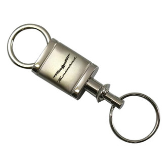 Autogold® - Thunderbird Satin-Chrome Valet Key Chain