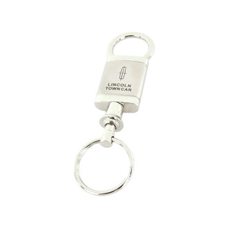 Autogold® - Town Car Satin-Chrome Valet Key Chain