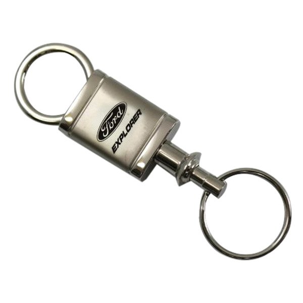 Autogold® - Explorer Satin-Chrome Valet Key Chain