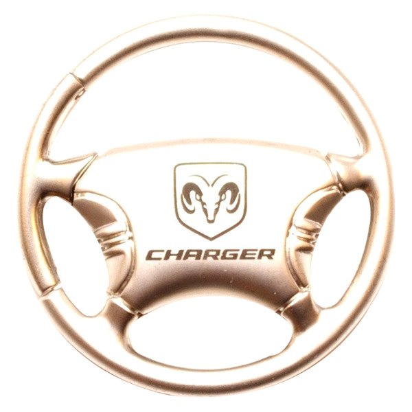 Autogold® - Charger Chrome Steering Wheel Key Chain