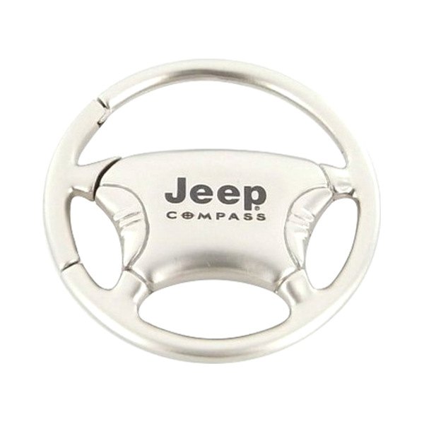 Autogold® - Compass Chrome Steering Wheel Key Chain