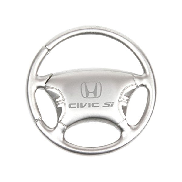 Autogold® - Civic SI Chrome Steering Wheel Key Chain