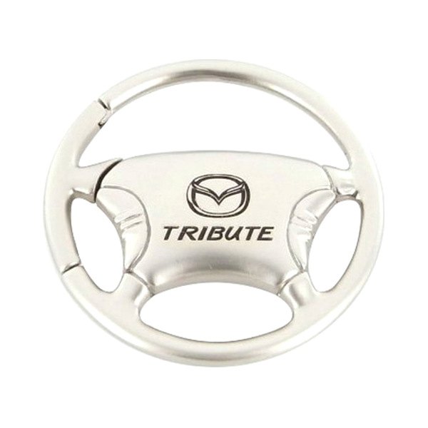 Autogold® - Mazda Tribute Chrome Steering Wheel Key Chain