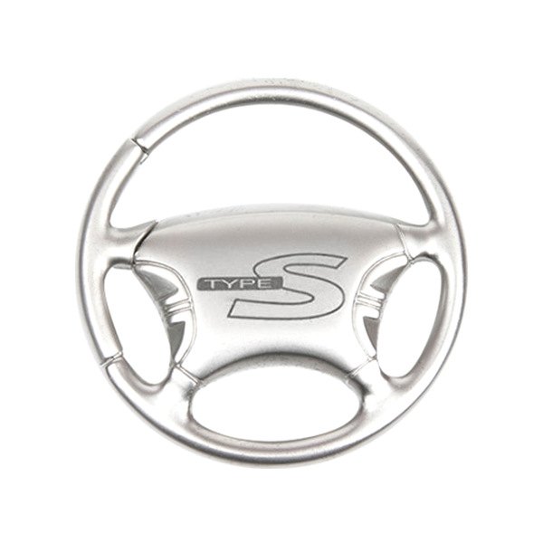 Autogold® - Type S Silver Steering Wheel Key Chain