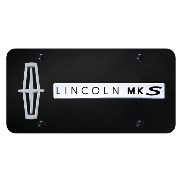 Autogold® - License Plate with 3D MKS Logo and Lincoln Emblem