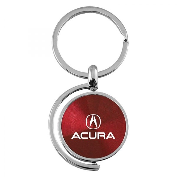 Autogold® - Acura Burgundy Spinner Key Chain