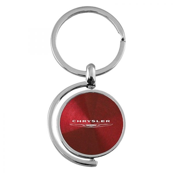 Autogold® - Chrysler Burgundy Spinner Key Chain