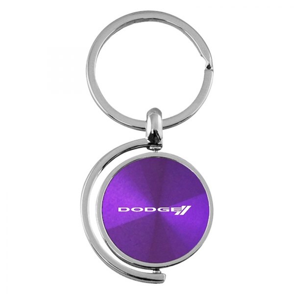 Autogold® - Dodge Stripe Logo Purple Spinner Key Chain