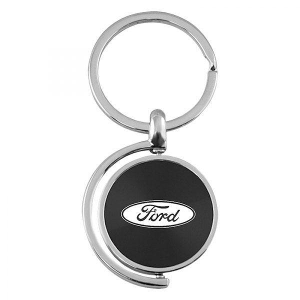 Autogold® - Ford Black Spinner Key Chain